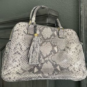 Tory Burch Snake Skin Tote